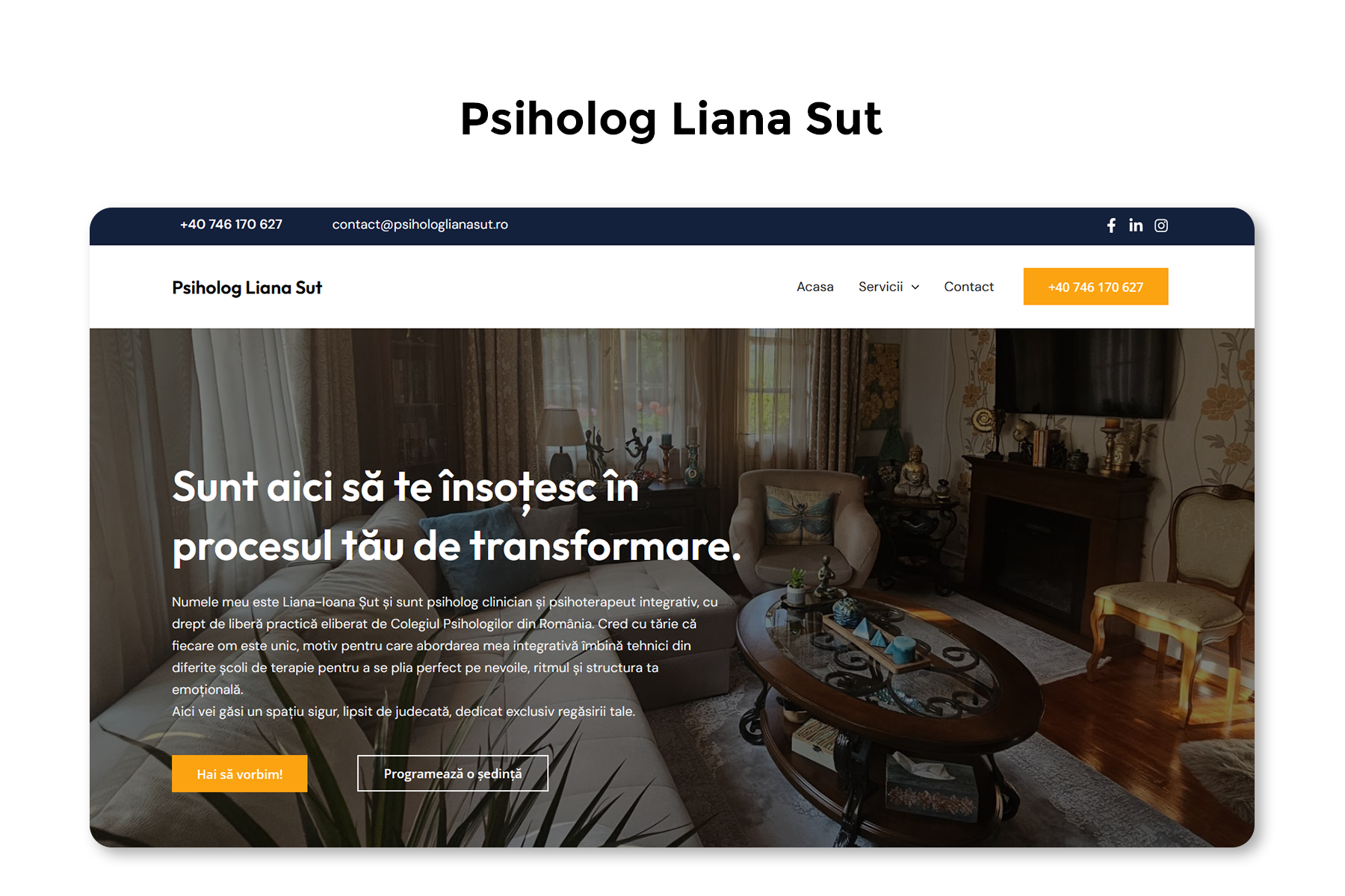 Psiholog Liana Șut